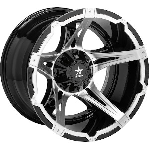 Rolling Big Power 84R Duel Black W Chrome Inserts