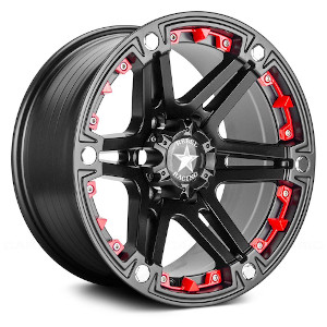 Rebel Racing Titan R93 Matte Black W/ Red Inserts