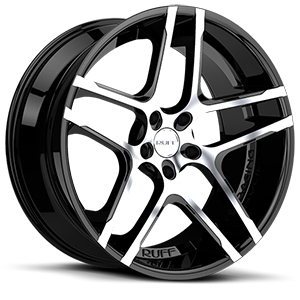 Ruff R954 Gloss Black W/ Machined Face