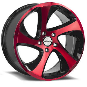 Shift Strut H22 Black Machined Red