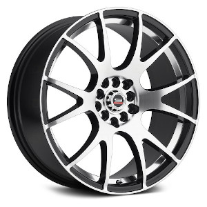 Spec-1 SP-2 Gloss Black Machined W/ Silver Line