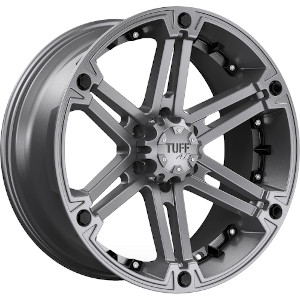 TUFF A.T. T01 Gunmetal Gray W/ Black Inserts