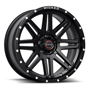 Wicked W901 Matte Black w/ Milled Rivets
