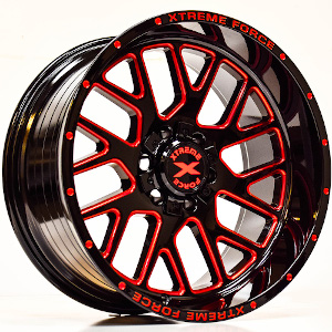 Xtreme Force XF-10 Black Red Milled