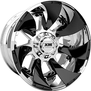 Xtreme Mudder XM326 Chrome Black Inserts