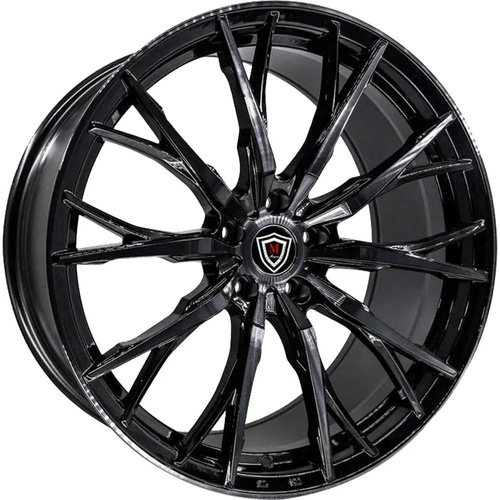 Marquee Wheels M4409 Black Machined W/ Smoked Tint
