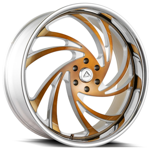 Azad AZ Drip Milled Gold With Stainless Lip