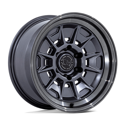Black Rhino Mondo BR021 Matte Gunmetal With Gloss Gray Lip