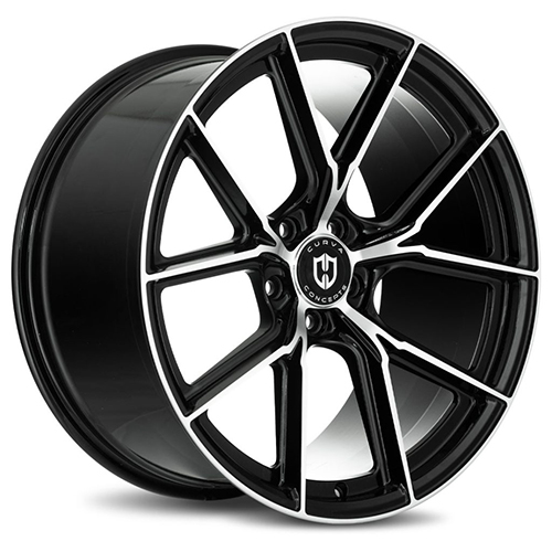 Curva Concepts CFF70 Gloss Black W/ Machined Face