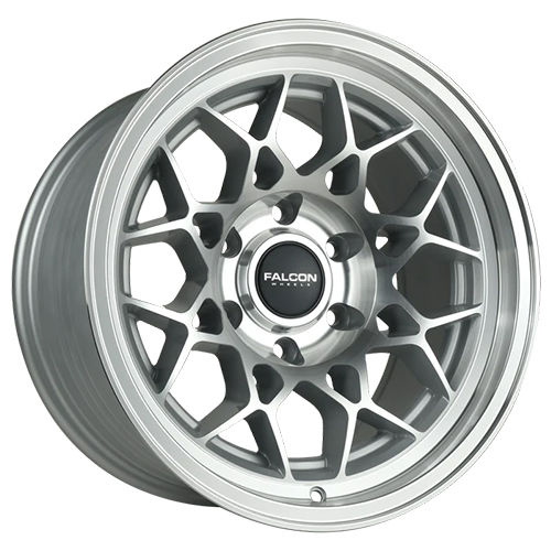 Falcon Wheels TX3 Evo Silver W/ Machine Face & Lip