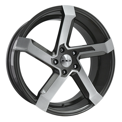 HD Wheels Kink Gunmetal W/ Brushed Face