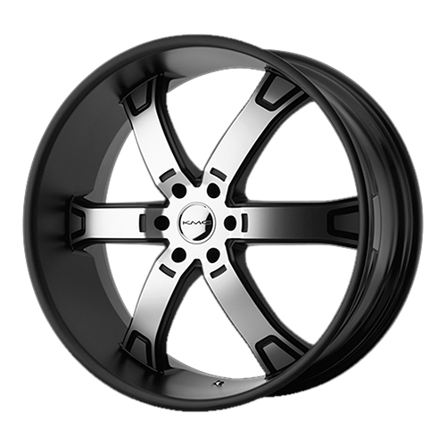 KMC KM671 Brodie Matte Black Machined