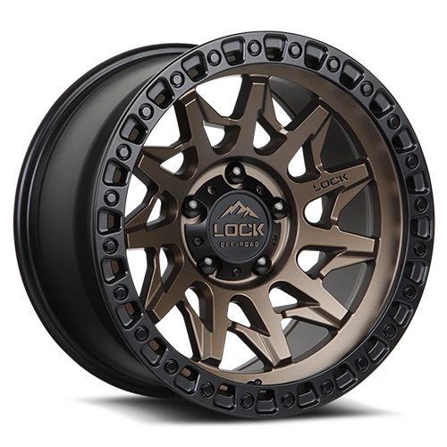 Lock Offroad Lunatic Matte Bronze W/ Matte Black Ring