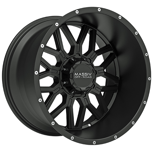 Massiv Off-Road MAS-OR1 Satin Black W/ Milled Rivets