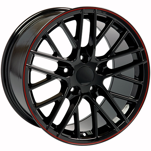 Replica Wheel Chevrolet Corvette C6 ZR1 CV08B Satin Black