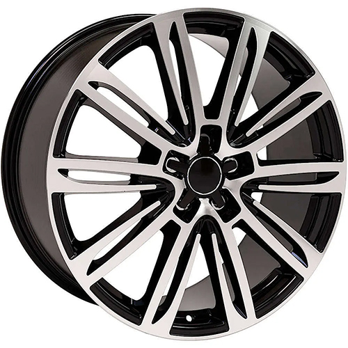 Replica Wheel Audi A Series AU21 Black Machined