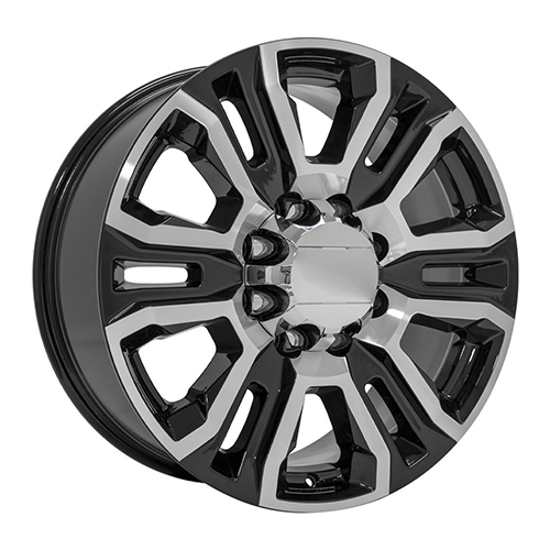 Replica Wheel GMC Sierra 2500/3500 HD Denali CV70A Black Machined