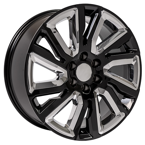 Replica Wheel GMC Sierra CV39 Black W/ Chrome