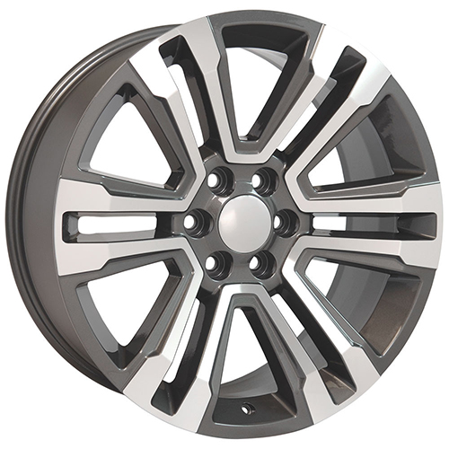 Replica Wheel GMC Yukon CV44 Hyper Black Machined