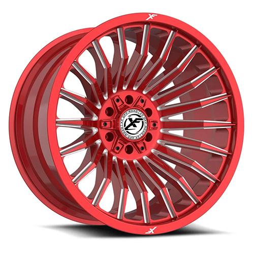 XF Offroad XF-231 Anodized Red Milled W/ Red Milled Logo