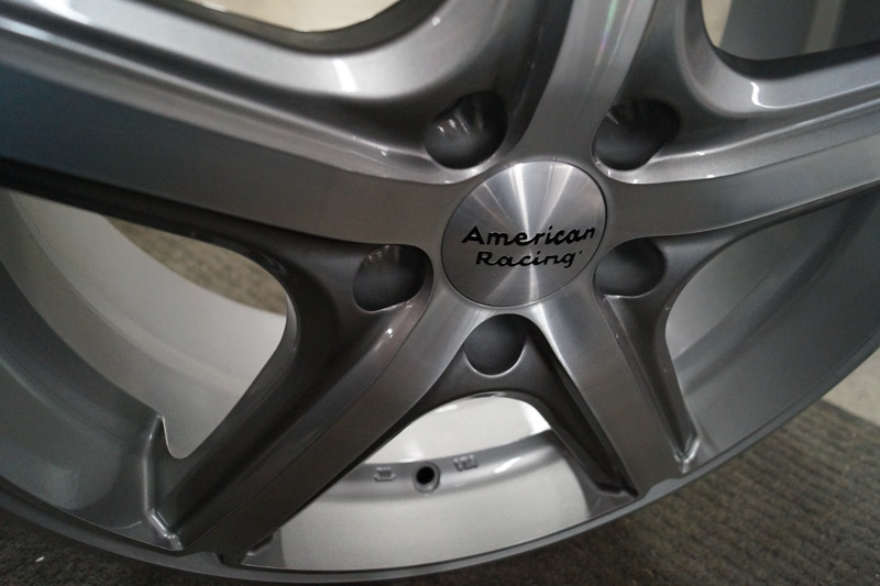 American Racing Maverick Ar883 17x7.5 5 Lug Matte Gray Machined Wheels Rims .JPG