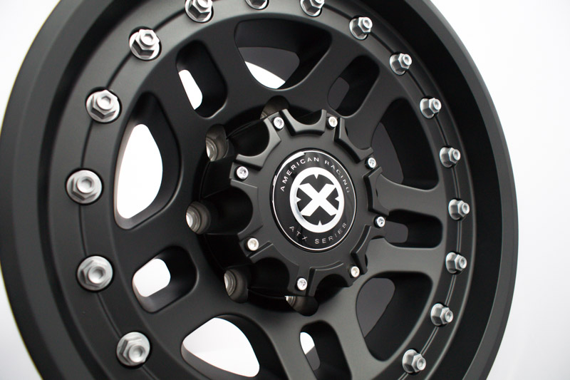 Atx Ax195 17x9 8 Lug Cornice Black Teflon Wheels Rims .JPG