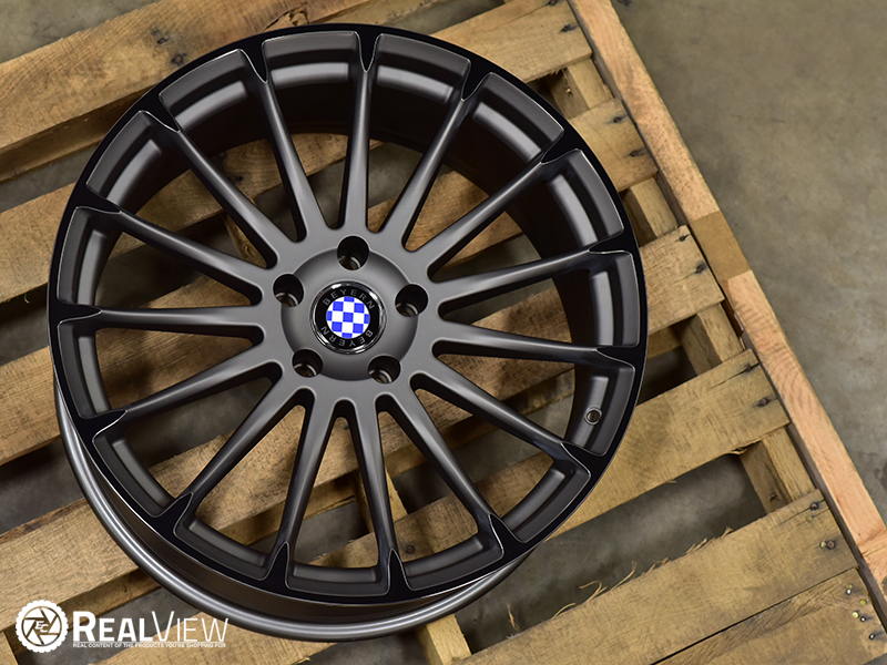 Bayren Aviatic 20x9 20 Matte Grey Gloss Black Wheels Rims 