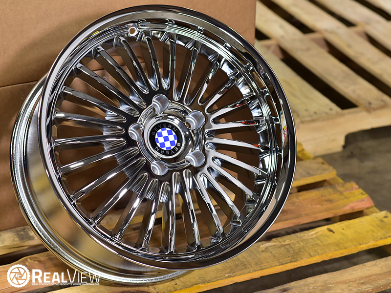 Beyern Multi Spoke 17x8 40 Chrome Wheels Rims 