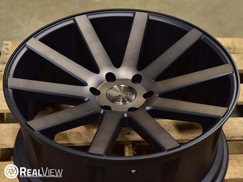 Dub Shot Calla 22x9 5 30 Matte Black Machine Tint Clear Wheels Rims 