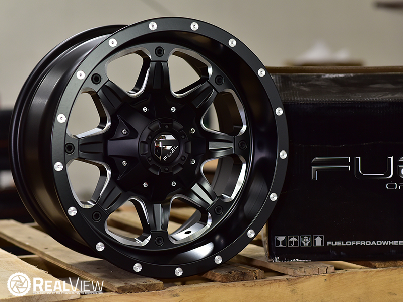 Fuel Boost D534 17x9 12 Matte Black Milled Wheels Rims 
