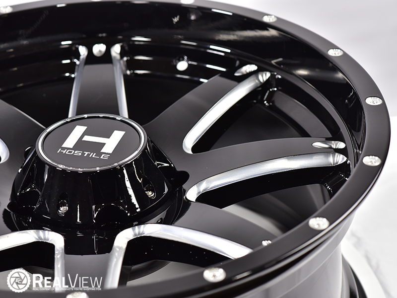 H109 20x9 0 Gloss Black Milled Wheels Rim 