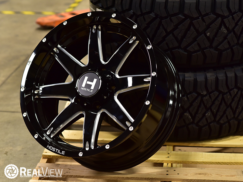 H109 20x9 0 Gloss Black Milled Wheels Rim 