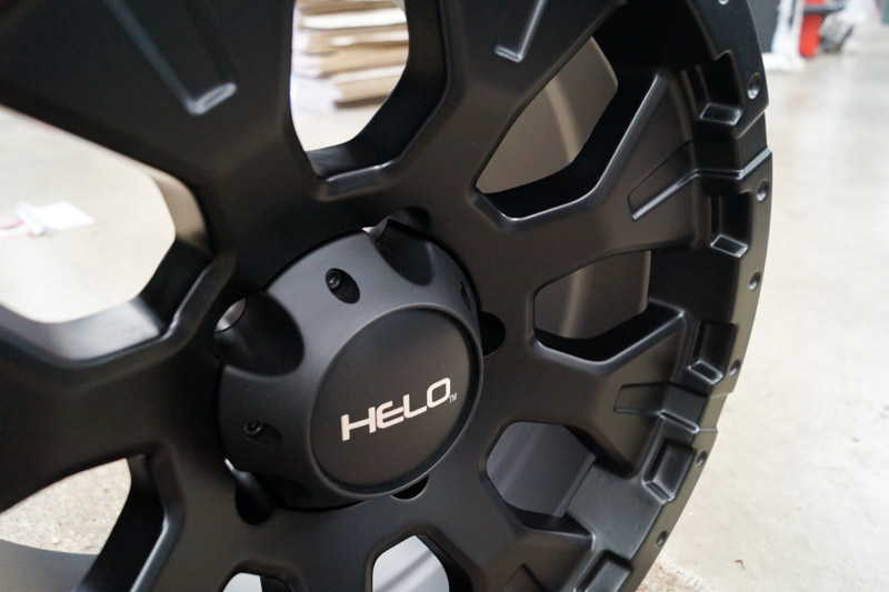 Helo He878 17x9 5 Lug Satin Black Wheels Rims .JPG