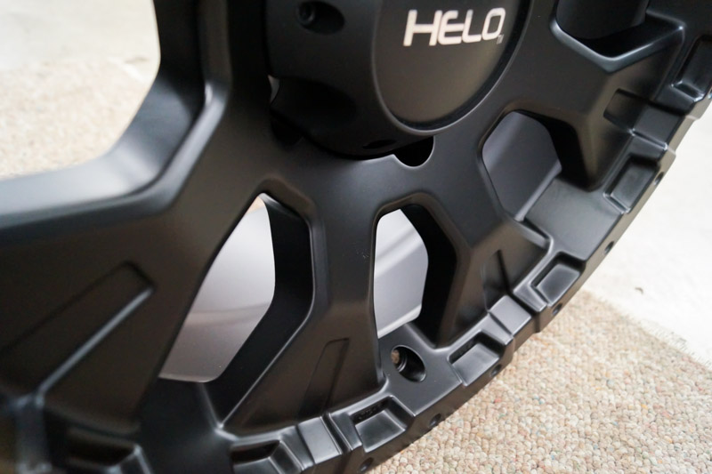 Helo He878 17x9 5 Lug Satin Black Wheels Rims .JPG