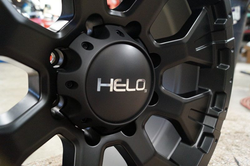 Helo He878 18x9 8 Lug Satin Black Wheels Rims .JPG