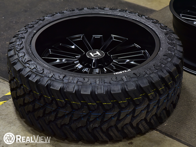 Hostile Fury 22x10 44 Asphalt Wheels Rims 