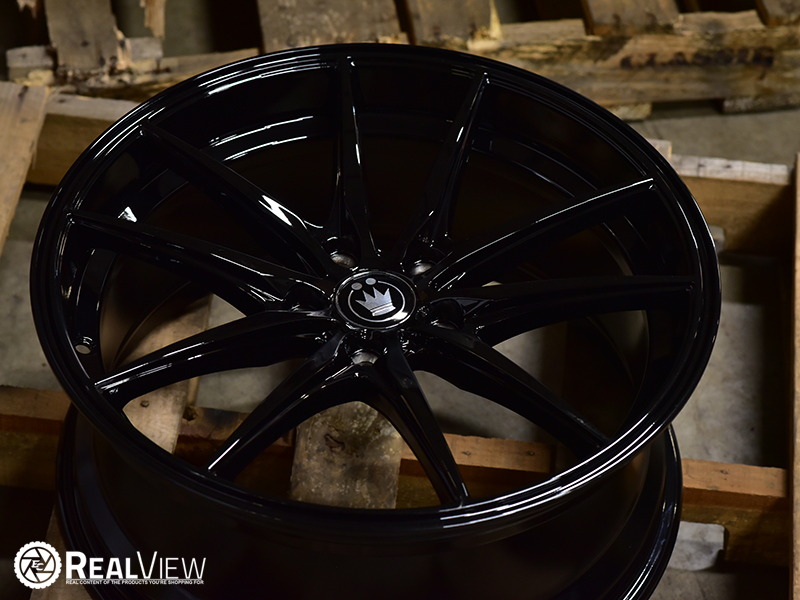 Konig Oversteer 18x8 45 Gloss Black Wheels Rims 