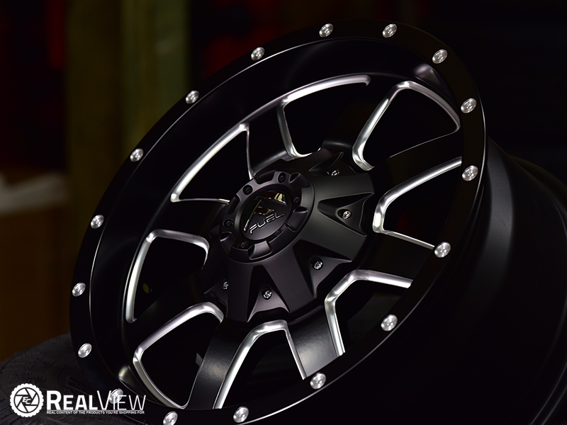 Maverick Black Milled Edge 17x8 5 25 Wheels Rims 