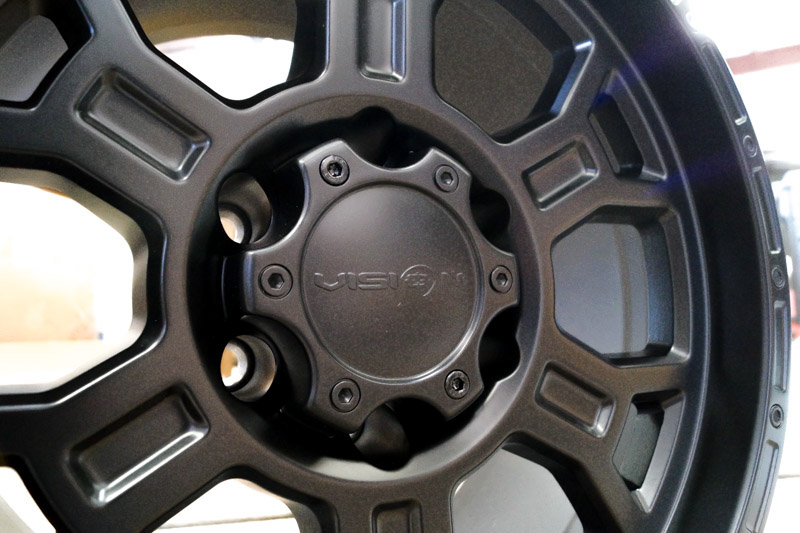 Vision Off Road Raptor 372 17x9 6 Lug Matte Black Wheels Rims .JPG