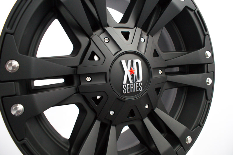 Xd Series 822 18x9 6 Lug Matte Black Wheels Rims .JPG