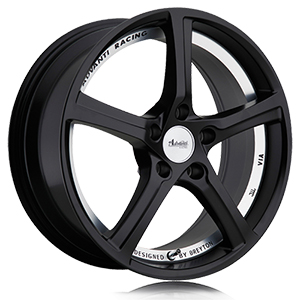 Advanti Racing 15 76 Matte Black W Machined Undercut