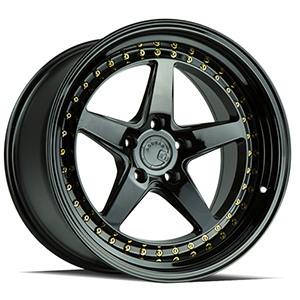 Aodhan DS05 Gloss Black W Gold Rivets