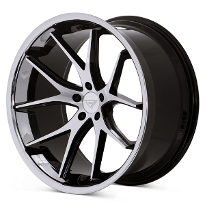Ferrada FR2 Machine Black With Chrome Lip  