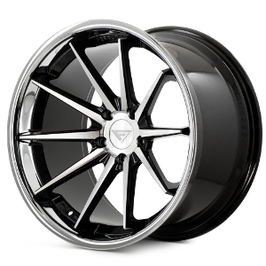 Ferrada FR4 Machine Black With Chrome Lip 