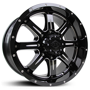 Gear Offroad Big Block 726 Gloss Black W/ Milled Accents