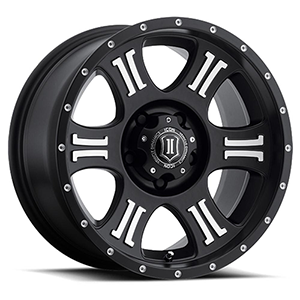 Icon Alloys Shield Satin Black Machined