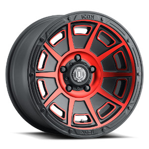 Icon Alloys Victory Satin Black Red