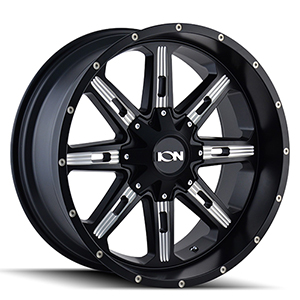 Ion Alloy 184 Satin Black W/ Milled Spokes