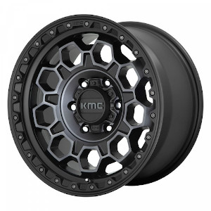 KMC KM545 Black W Gray Tint