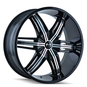 Mazzi Rush 792 Gloss Black W/ Machined Face